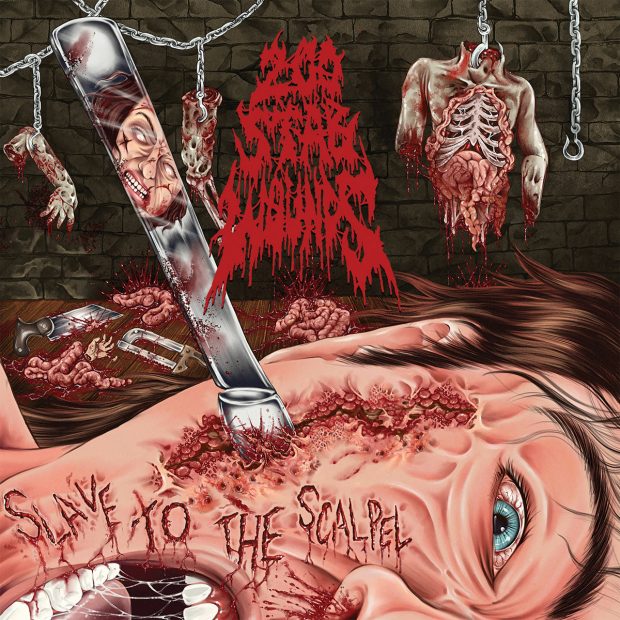 Cover art for 200 Stab Wounds debut album Slave to the Scalpel